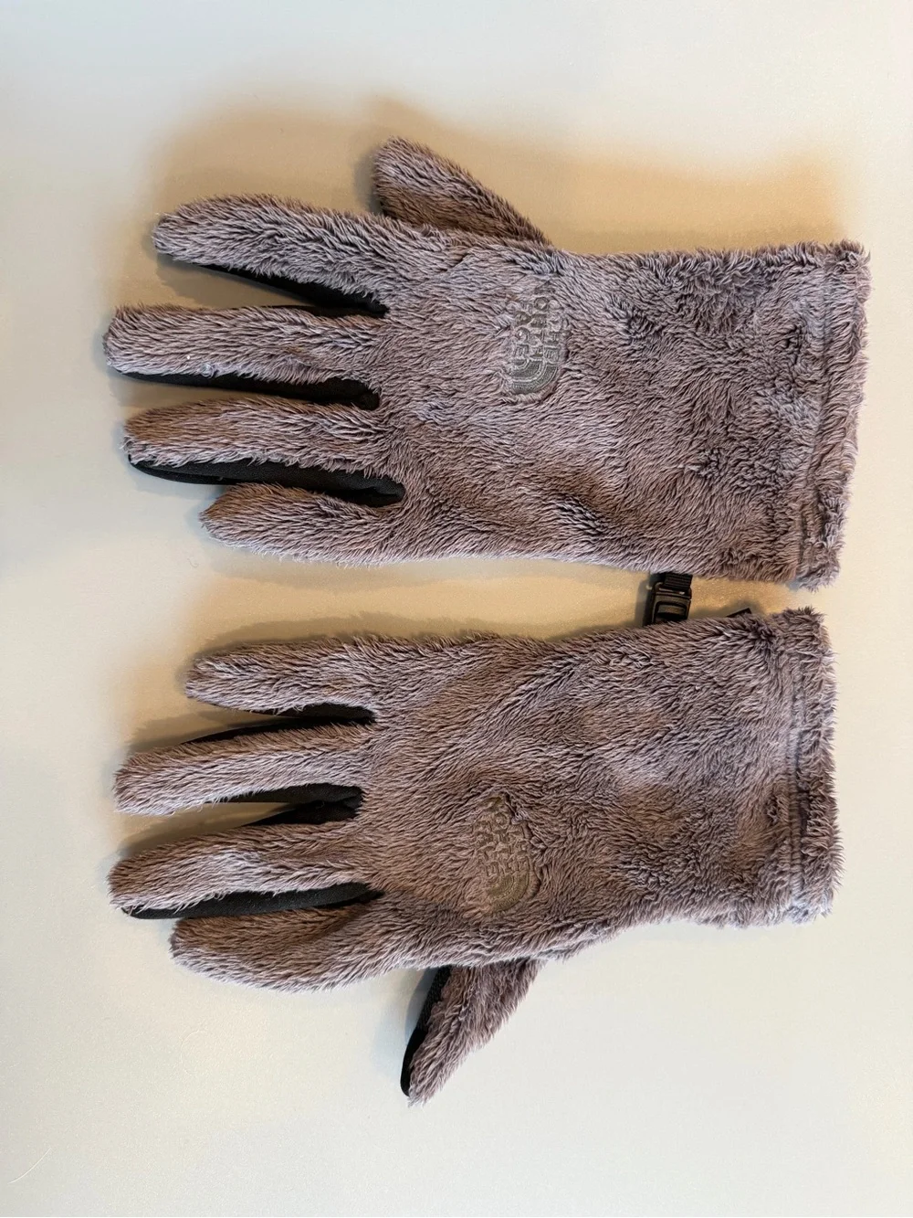 The North Face Women's Osito Etip gloves Purple/Grey And Black Size Large